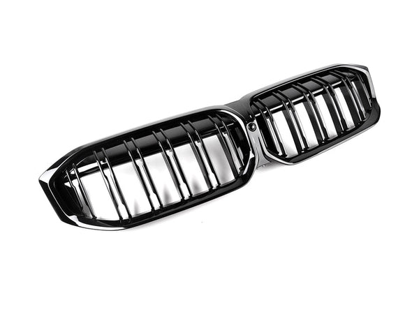 AutoTecknic G20 3-Series LCI Dual-Slat Front Grille - Gloss Black