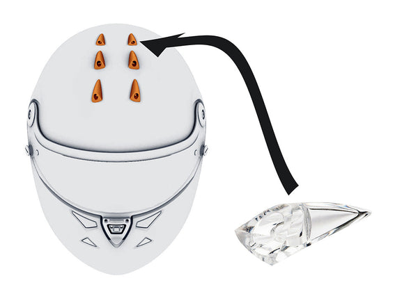 Schuberth SP1 Individual Top Vent Scoops