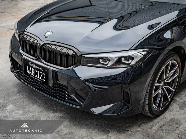 AutoTecknic G20 3-Series LCI Dual-Slat Front Grille - Gloss Black