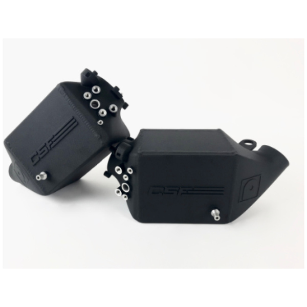 CSF 12-16 BMW M5 (F10) / 12-18 BMW M6 (F06/F12/F13) Twin Charge-Air-Cooler Set - Crinkle Black - ModMyEuro