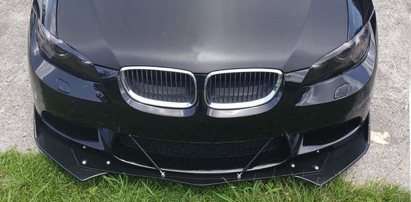 Front Bumper Cover Compatible With 2007-2010 BMW E92 E93, 3 Series M3 Style Front End Conversion Guard With Air Duct by IKON MOTORSPORTS, 2008 2009