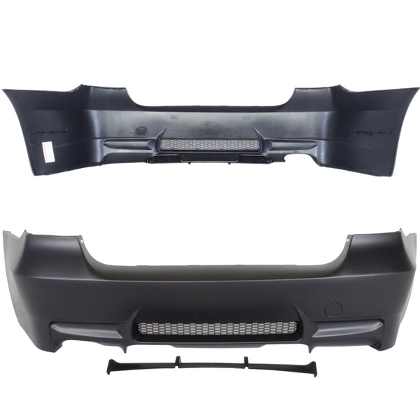Fits 06-11 E90 3-Series M3 Style PP Rear Bumper Cover Diffuser Single Outlet