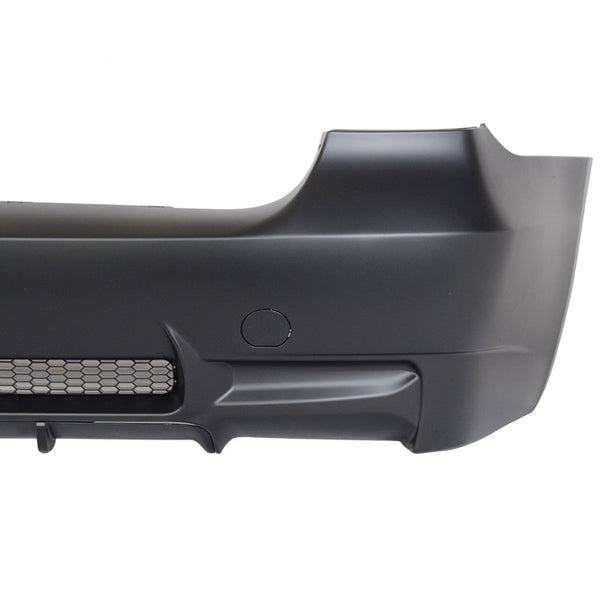 Fits 06-11 E90 3-Series M3 Style PP Rear Bumper Cover Diffuser Single Outlet