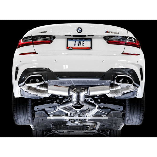 AWE Tuning 2019+ BMW M340i (G20) Resonated Touring Edition Exhaust (Use OE Tips) - ModMyEuro