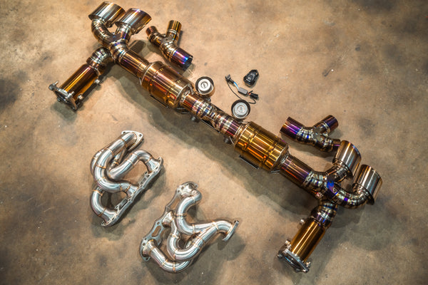 Valvetronic Valved Race Exhaust System for Porsche 911 Turbo 991.1 / 991.2 - ModMyEuro