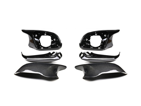 AutoTecknic F-Chassis M Inspired Dry Carbon Complete Mirror Housing Kit