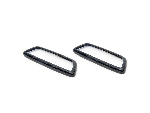 AutoTecknic BMW M Front Seat Dry Carbon Illuminated Emblem Surround