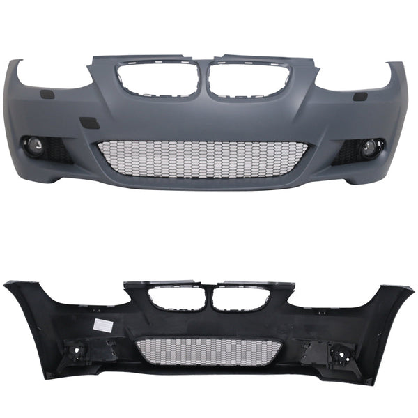 Fits 07-10 E92 E93 Pre-LCI M-T Msport Front Bumper Cover Replacement+Foglamp