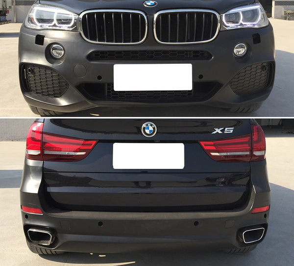 Fits 14-18 BMW F15 X5 Full Front + Rear Bumper Cover Conversion Replacement PP