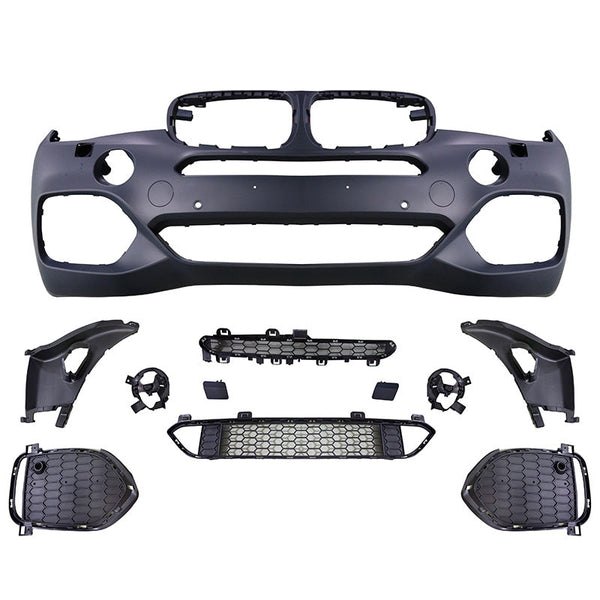 Fits 14-18 BMW F15 X5 Full Front + Rear Bumper Cover Conversion Replacement PP