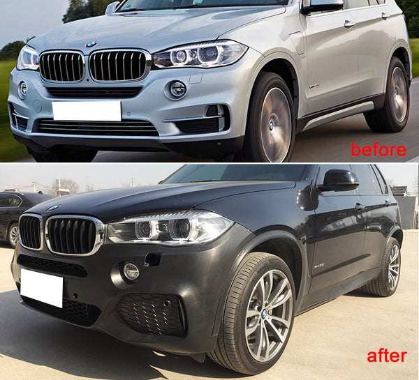 Fits 14-18 BMW F15 X5 Full Front + Rear Bumper Cover Conversion Replacement PP