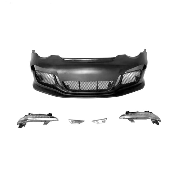 Fits 05-12 Porsche Carrera 911 997 to 991 GT3 RS Style Front Bumper Cover w/ DRL