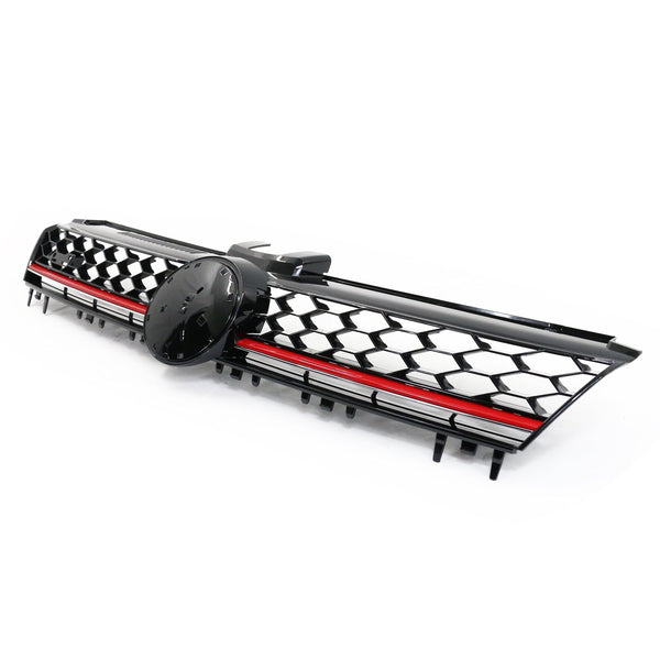 Fits 15-17 Golf 7 MK7 GTI Type Front Bumper Conversion + Grill Logo Badge Base