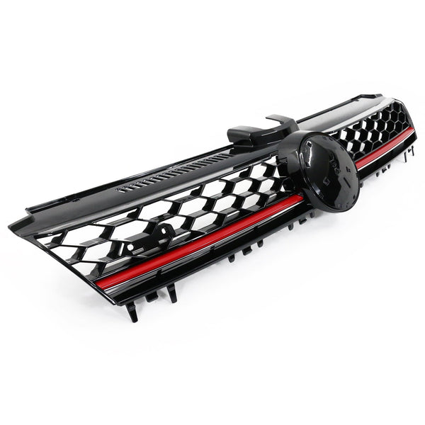 Fits 15-17 Golf 7 MK7 GTI Type Front Bumper Conversion + Grill Logo Badge Base