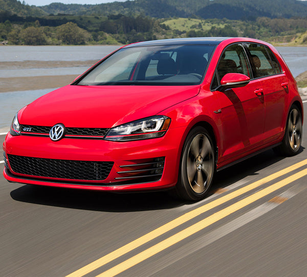 Fits 15-17 Golf 7 MK7 GTI Type Front Bumper Cover + Black Red Chrome Grille