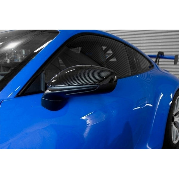 2019-2023 Porsche 911 (992) Carbon Fiber Mirror Covers (Pair) - ModMyEuro