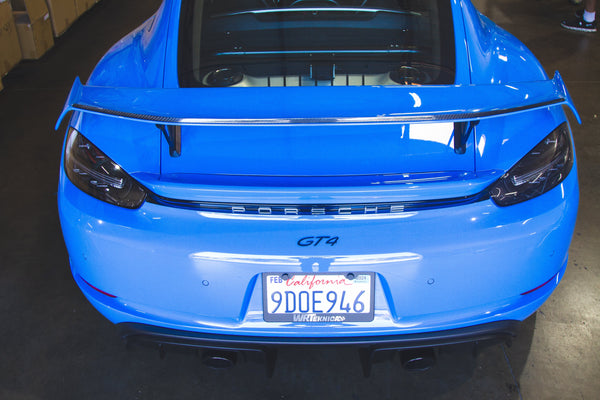 2020-2023 Porsche 718 Cayman GT4 Carbon Fiber Gurney Flap - ModMyEuro