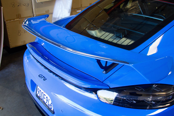 2020-2023 Porsche 718 Cayman GT4 Carbon Fiber Gurney Flap - ModMyEuro