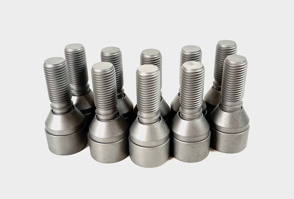 Titanium Wheel Lug Bolts for Lamborghini Urus Grey Set of 10 Threads Image