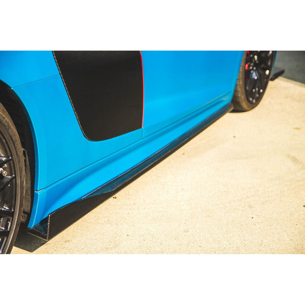 2016-2018 Audi R8 Carbon Fiber Side Skirt Extensions - ModMyEuro