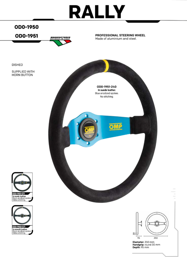 OMP Rally Steering Wheel - ModMyEuro
