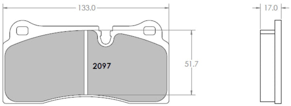 PFC-Performance-Friction-2097-Brake-pad-Shape-image