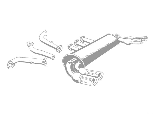 Ferrari 288 GTO Stainless Steel Sport Exhaust (1984-86)