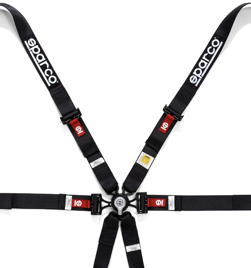 Sparco 6 Point Racing Harness 2" Steel (Pull Down) - ModMyEuro