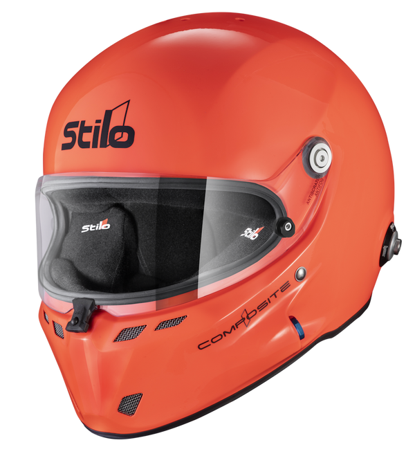 Stilo-ST6-Offshore-Orange-Helmet-left-profile-image