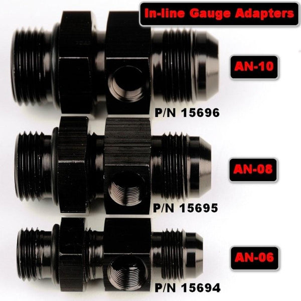 Aeromotive Fitting - Union - AN-06/08/10- 1/8-NPT Port (15694/95/96)