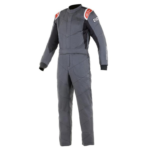 Alpinestars Knoxville v2 Fire Suit Gray / Red Front Image