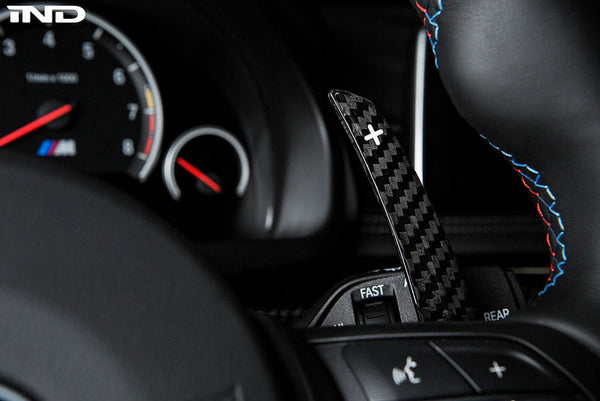 AutoTecknic f chassis dry carbon shift paddle set dct - iND Distribution