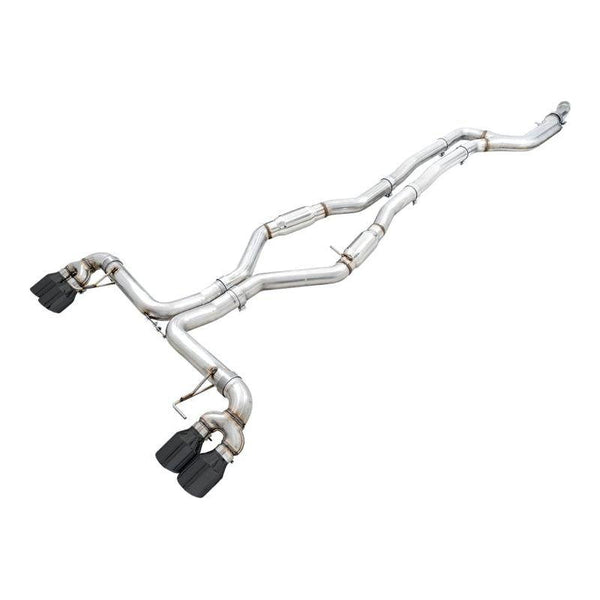 AWE Tuning 2019+ BMW M340i (G20) Track Edition Exhaust - Quad Diamond Black Tips - ModMyEuro