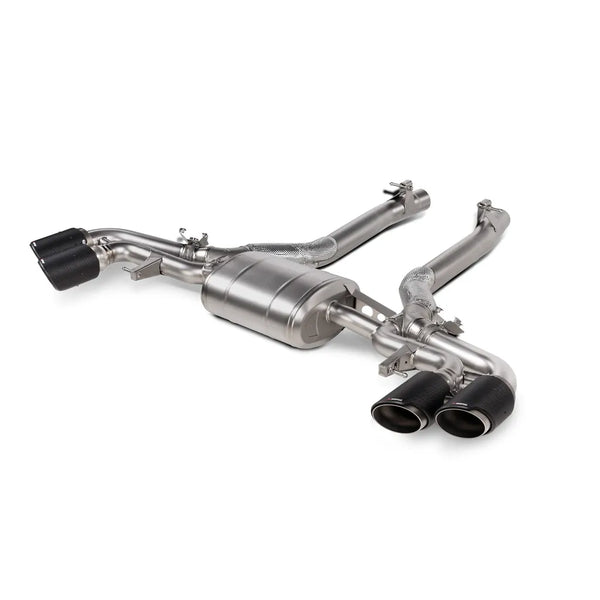 Akrapovic 2024+ BMW X5M / X6M (Face Lift) Slip-On Line (Titanium) w/Carbon Fiber Tips - ModMyEuro