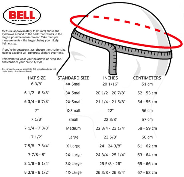 bell-gp2-youth-helmet-sfi-sale-discount-best-deal-low-price-deal_Size_Chart-Image