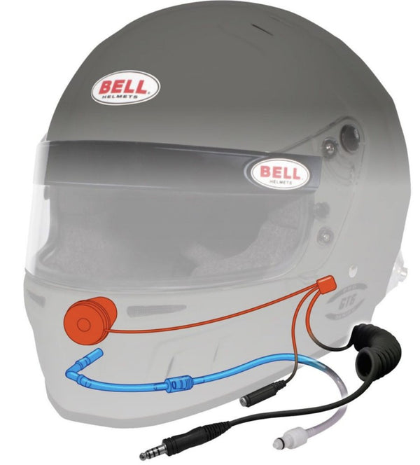 Bell HP6 8860-2018 RD-4C Carbon Fiber Helmet with Built-in Electronics/Hydration - Competition Motorsport