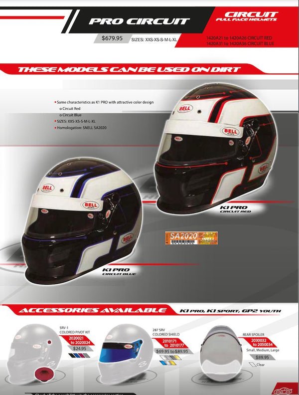 Bell K1 Pro Helmet SA2020 - Competition Motorsport