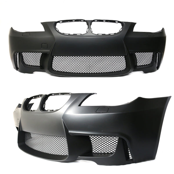 Fits 04-10 BMW E60 5-Series 1M Style Front Bumper Cover Replacement Full Kit PP