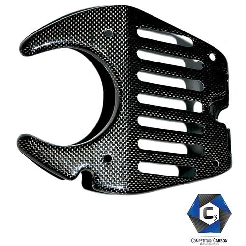 C3 Carbon Ferrari 458 Carbon Fiber Bonnet Latch Cover - Competition Motorsport