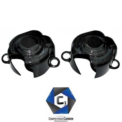 C3 Carbon Ferrari 458 Carbon Fiber Fuel Pump Covers - Competition Motorsport