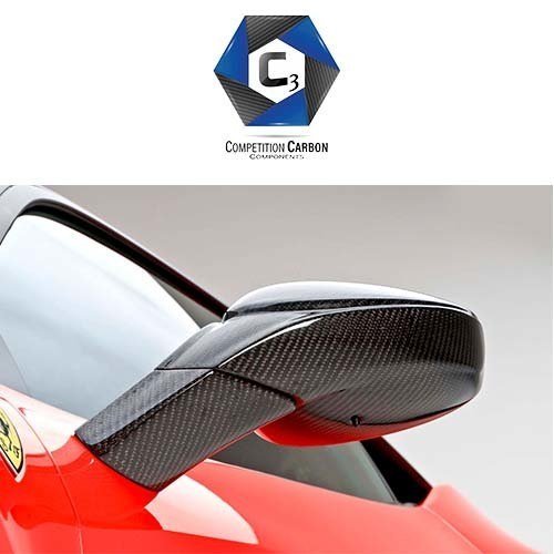 C3 Carbon Ferrari 458 Carbon Fiber Side Mirrors - ModMyEuro