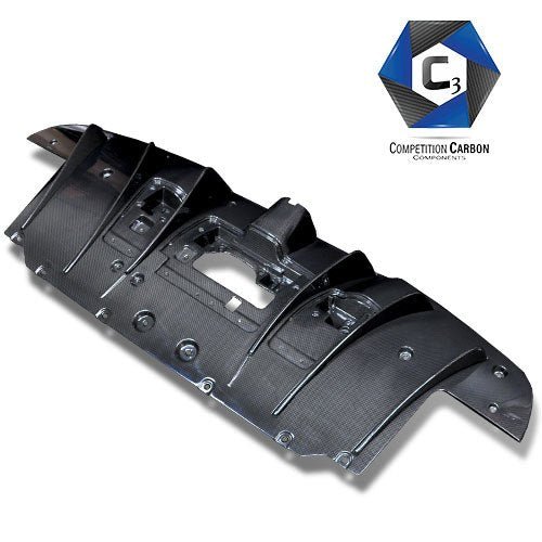 C3 Carbon Ferrari 488 GTB Carbon Fiber Rear Diffuser - Competition Motorsport