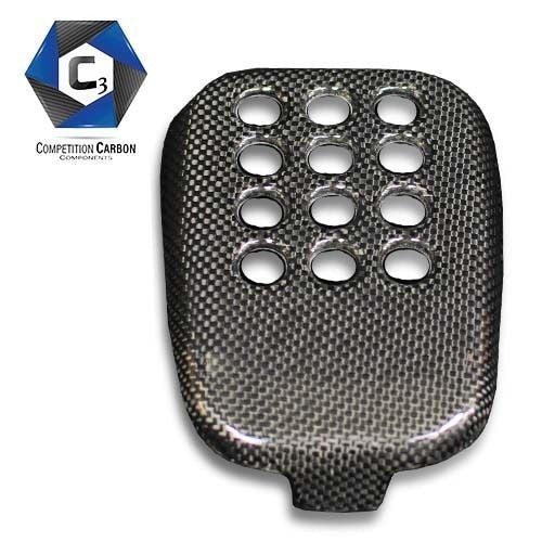 C3 Carbon Ferrari 488 GTB-Spider Carbon Fiber Rear Fog Light Cover - Competition Motorsport