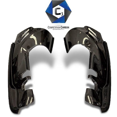 C3 Carbon Ferrari 488 Spider Carbon Fiber Engine Trim - Competition Motorsport