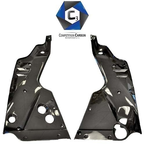 C3 Carbon Ferrari F12 Carbon Fiber Engine Bay Panels - Competition Motorsport