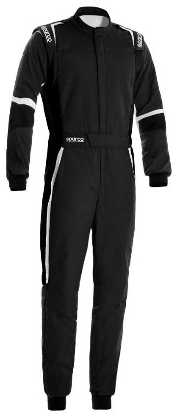 Sparco X-Light Race Suit Black / White Front Image