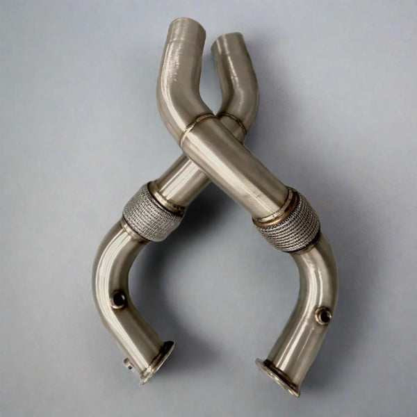 BMW N63/N63TU Catless Race Downpipes - 550i, 650i, 750i, X5, X6, Alpina B5/B6 - ModMyEuro