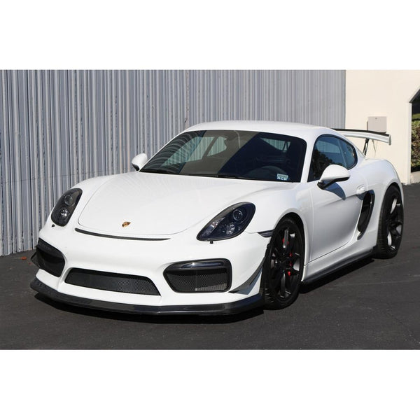 2015-2016 Porsche 981 Cayman GT4 Aluminum Factory Wing Extension Kit - ModMyEuro