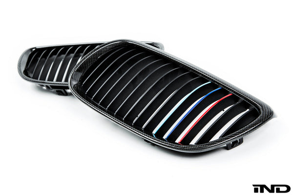 iND e9x m3 carbon fiber front grille set - iND Distribution