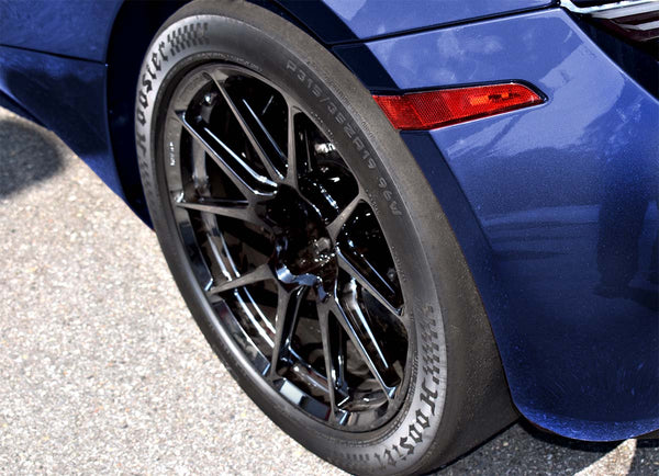 Forged billet 6160-T6 aluminum racing wheels for McLaren track days and club racing from Forgeline Wheels and Competition Motorsport